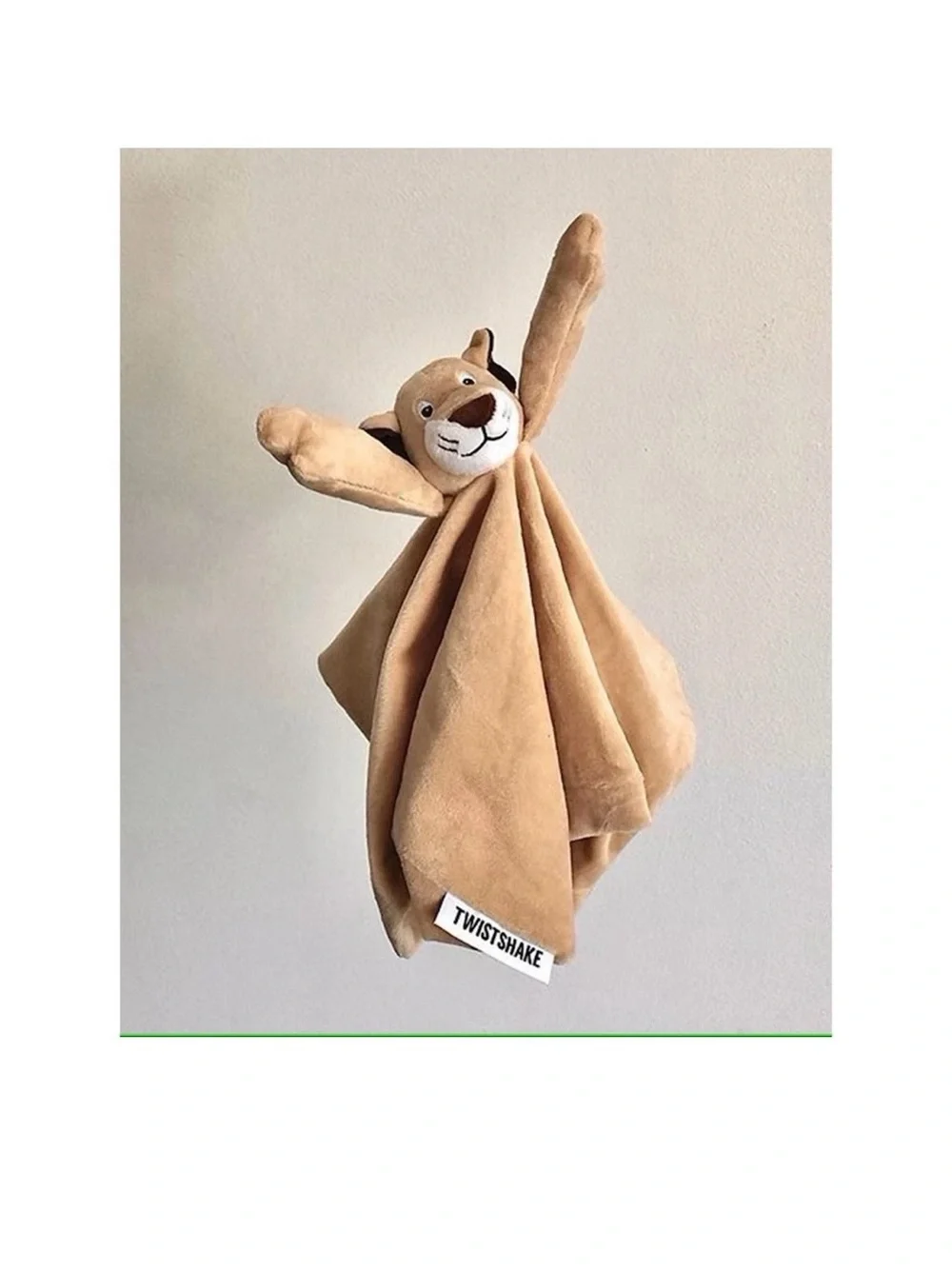 Twistshake Comfort Blanket, Ultra Soft Velour Material, Patrik the Lion, 78515